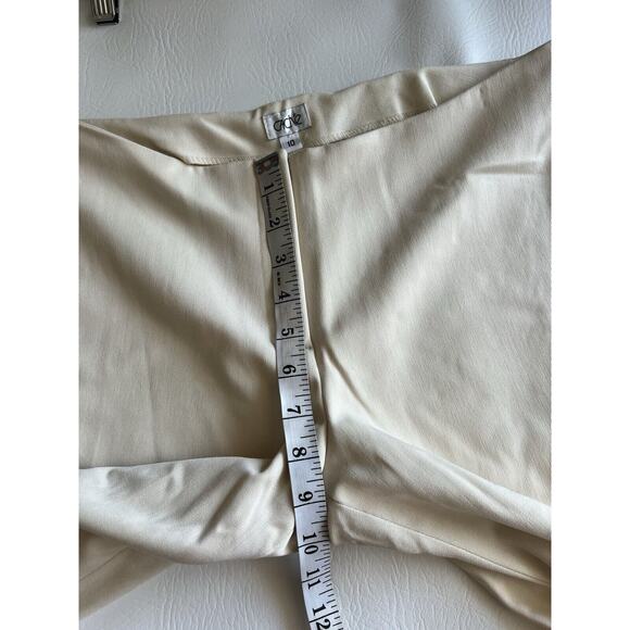 Cache Rare Y2K vintage Ivory Flare Pants Size10 Embellished Rhinestones Festival - Picture 8 of 9